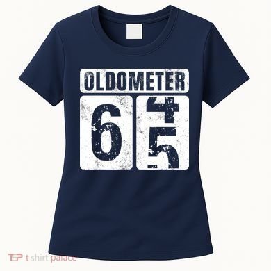 Oldometer 65 Vintage Funny 65th Birthday Gift Idea Women's T-Shirt