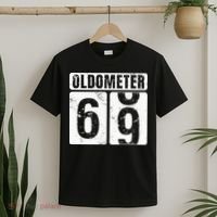 Oldometer 69 Vintage Funny 69th Birthday Gift Idea T-Shirt thumb 2