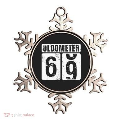 Oldometer 69 Vintage Funny 69th Birthday Gift Idea Ornament