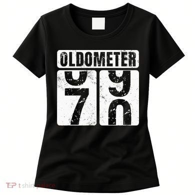 Oldometer 70 Vintage Funny 70th Birthday Gift Idea Women's T-Shirt