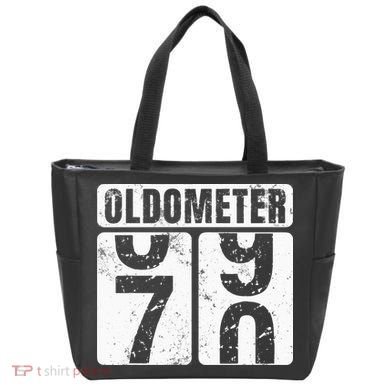 Oldometer 70 Vintage Funny 70th Birthday Gift Idea Tote Bag