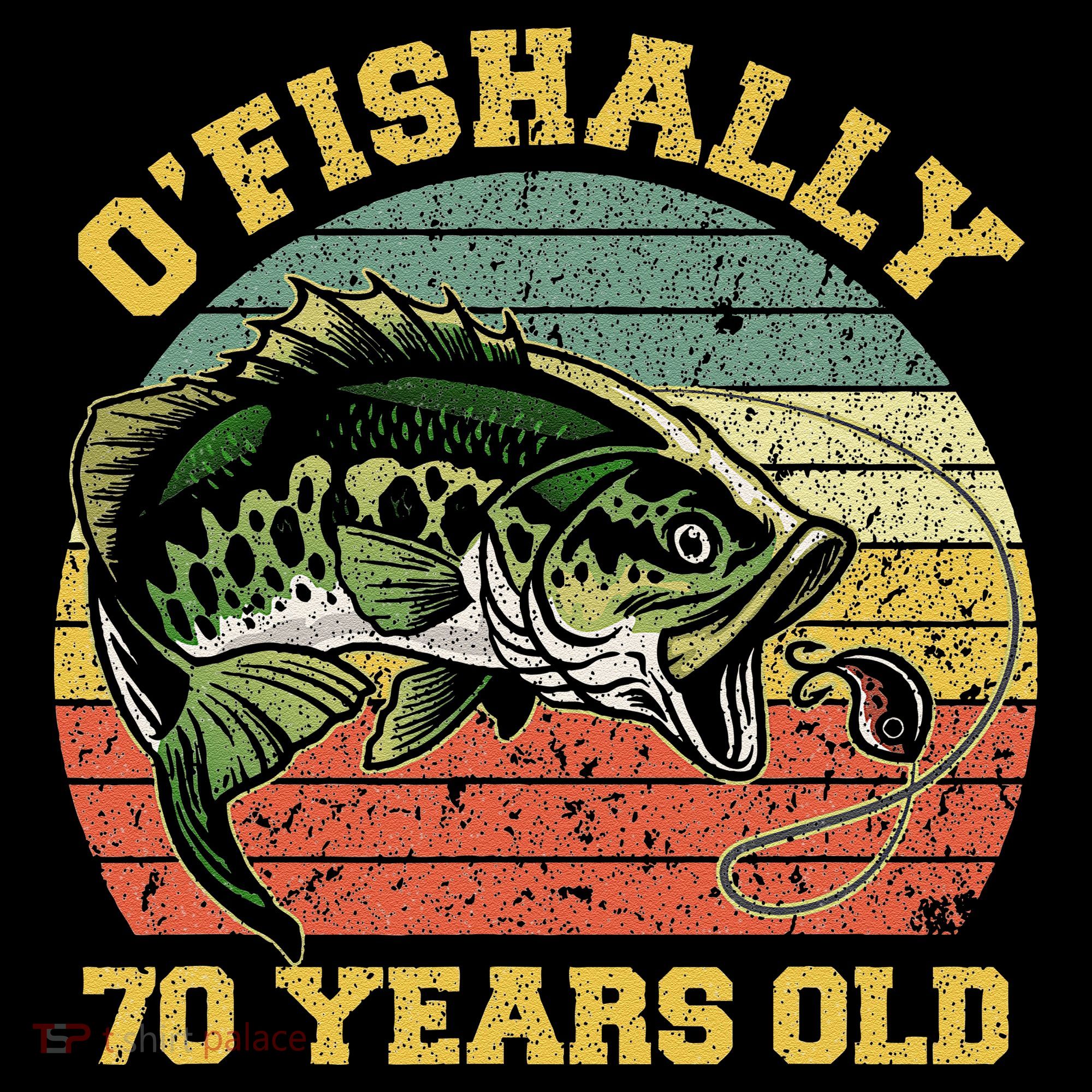 OFishally 70 Years Old Fishing Birthday Theme Party 70th Coffee Mug