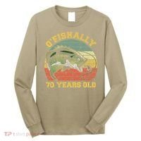 OFishally 70 Years Old Fishing Birthday Theme Party 70th Long Sleeve Shirt thumb 0