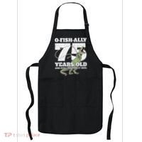OFishAlly 75 Years Old Fishing Dinosaur 75th Birthday Apron thumb 0