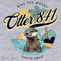 Otter 841 Surfing Otter 841 California Surf Board Otter 841 Women's Sweatshirt thumb 2