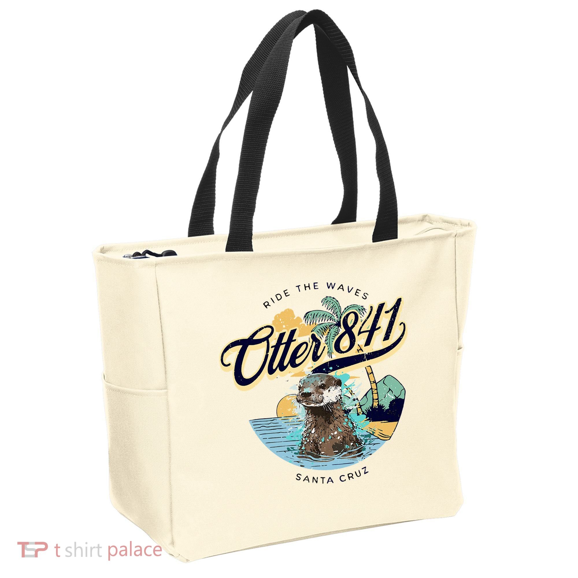 Otter 841 Surfing Otter 841 California Surf Board Otter 841 Tote Bag