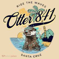 Otter 841 Surfing Otter 841 California Surf Board Otter 841 Tote Bag thumb 4