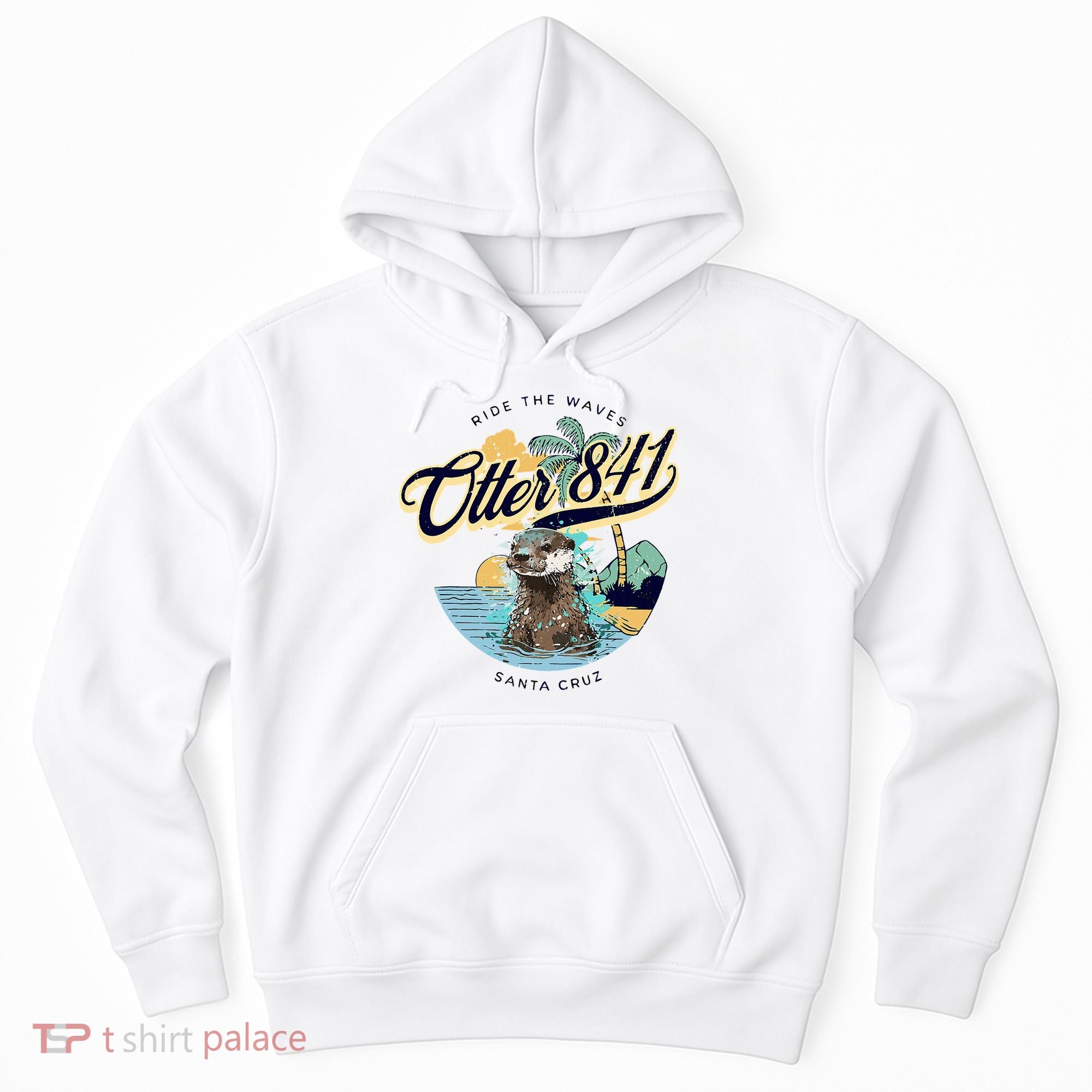 Otter 841 Surfing Otter 841 California Surf Board Otter 841 Hoodie