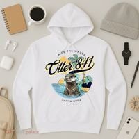 Otter 841 Surfing Otter 841 California Surf Board Otter 841 Hoodie thumb 3