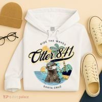 Otter 841 Surfing Otter 841 California Surf Board Otter 841 Hoodie thumb 4