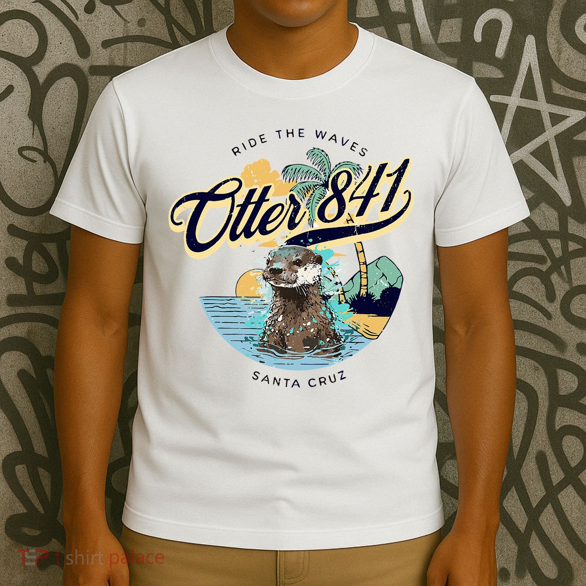 Otter 841 Surfing Otter 841 California Surf Board Otter 841 T-Shirt