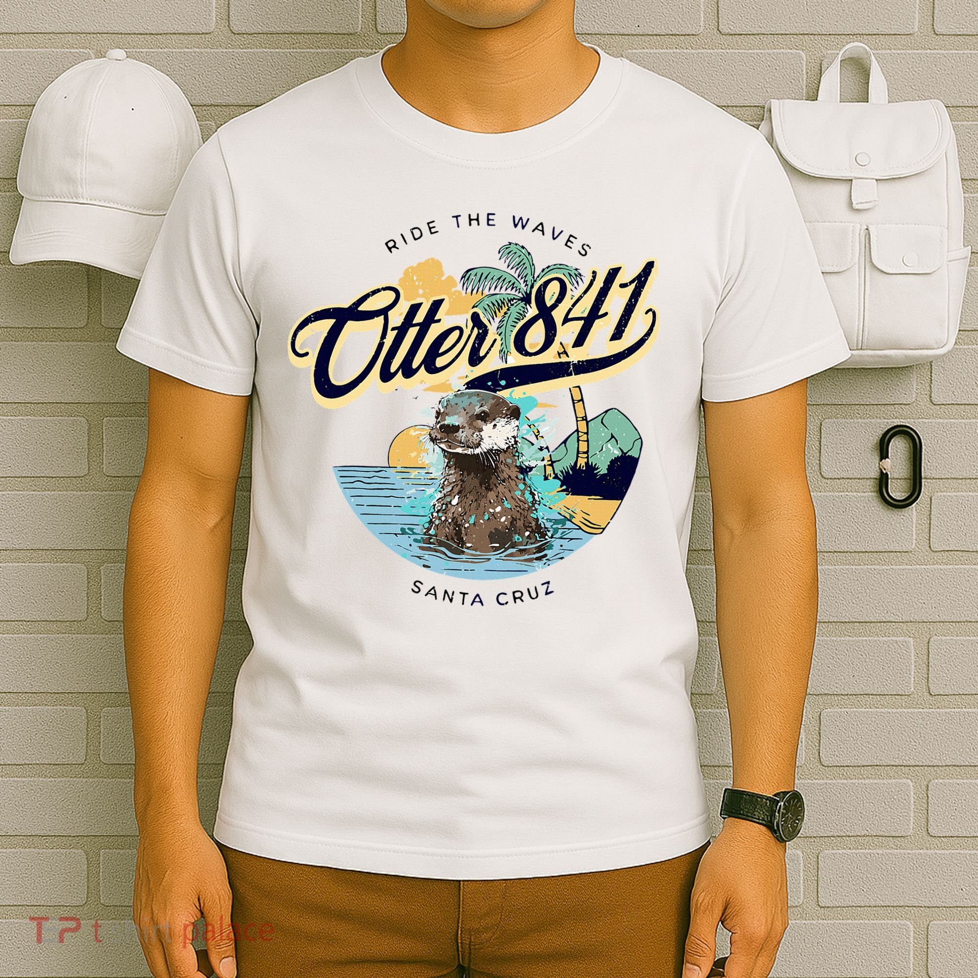 Otter 841 Surfing Otter 841 California Surf Board Otter 841 T-Shirt