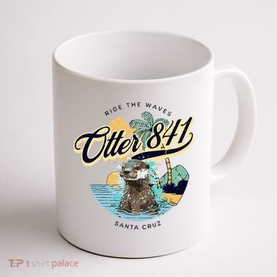 Otter 841 Surfing Otter 841 California Surf Board Otter 841 Coffee Mug back