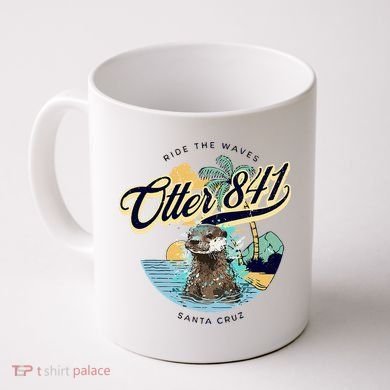 Otter 841 Surfing Otter 841 California Surf Board Otter 841 Coffee Mug