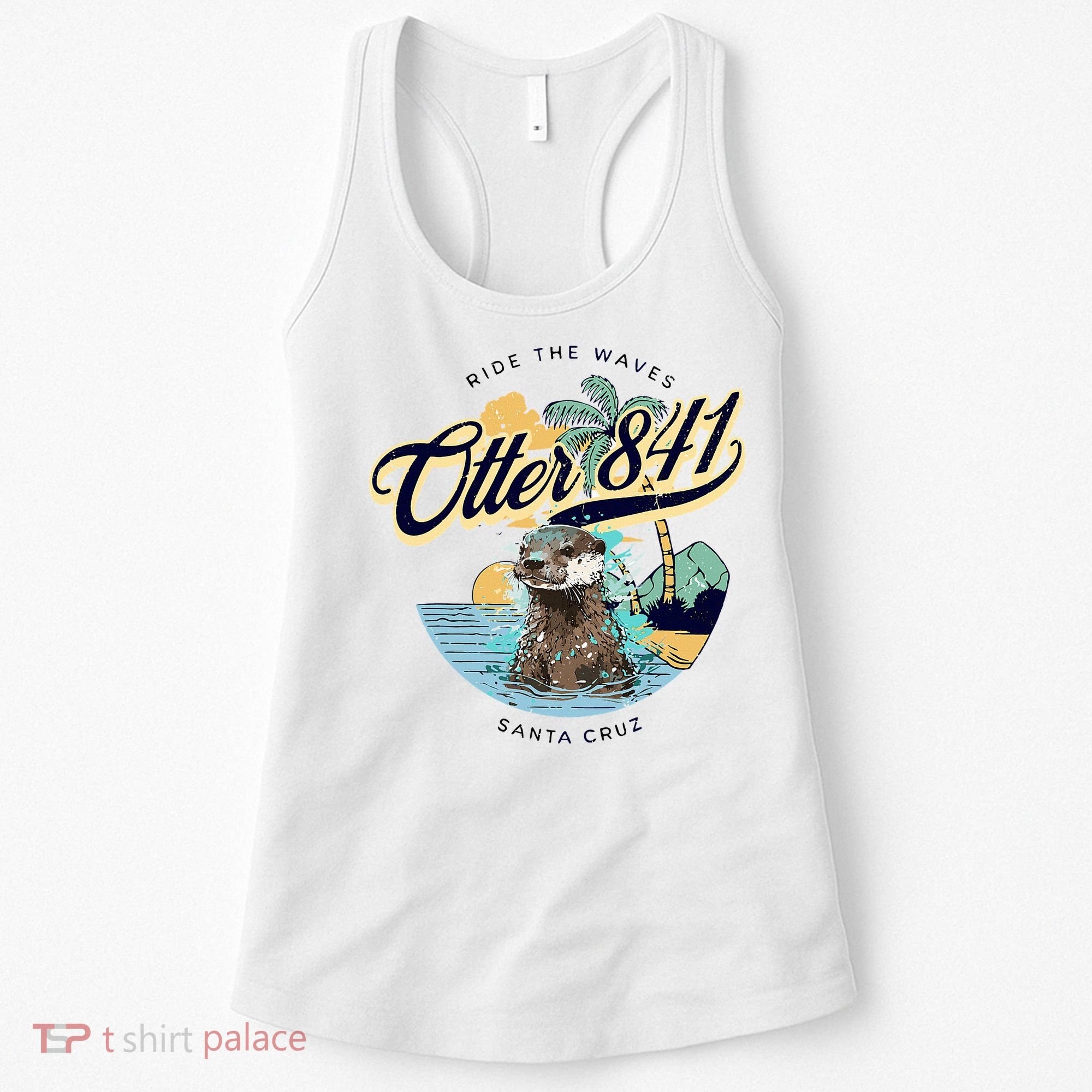 Otter 841 Surfing Otter 841 California Surf Board Otter 841 Women's Tank Top