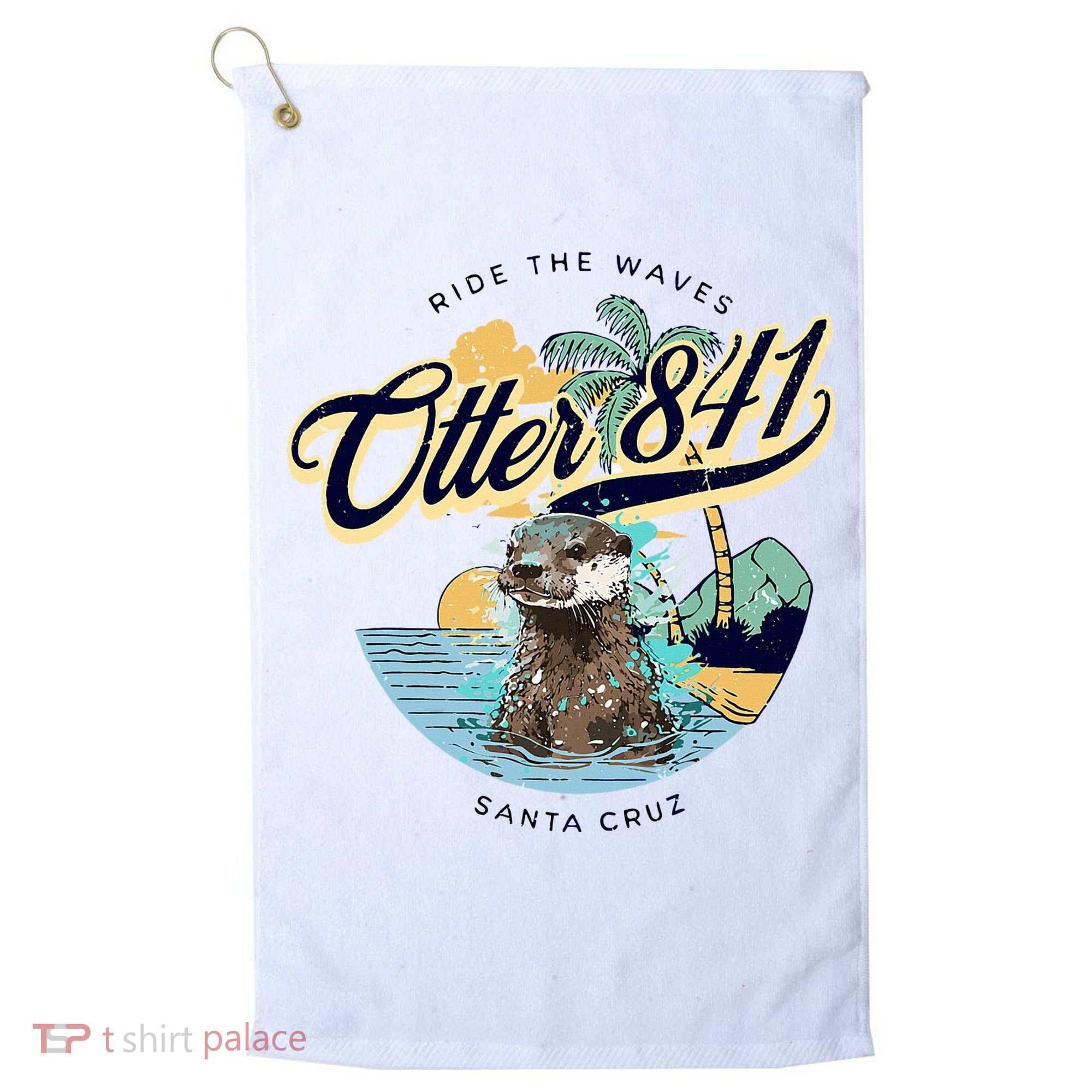 Otter 841 Surfing Otter 841 California Surf Board Otter 841 Golf Towel