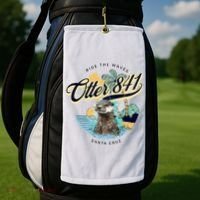 Otter 841 Surfing Otter 841 California Surf Board Otter 841 Golf Towel thumb 2