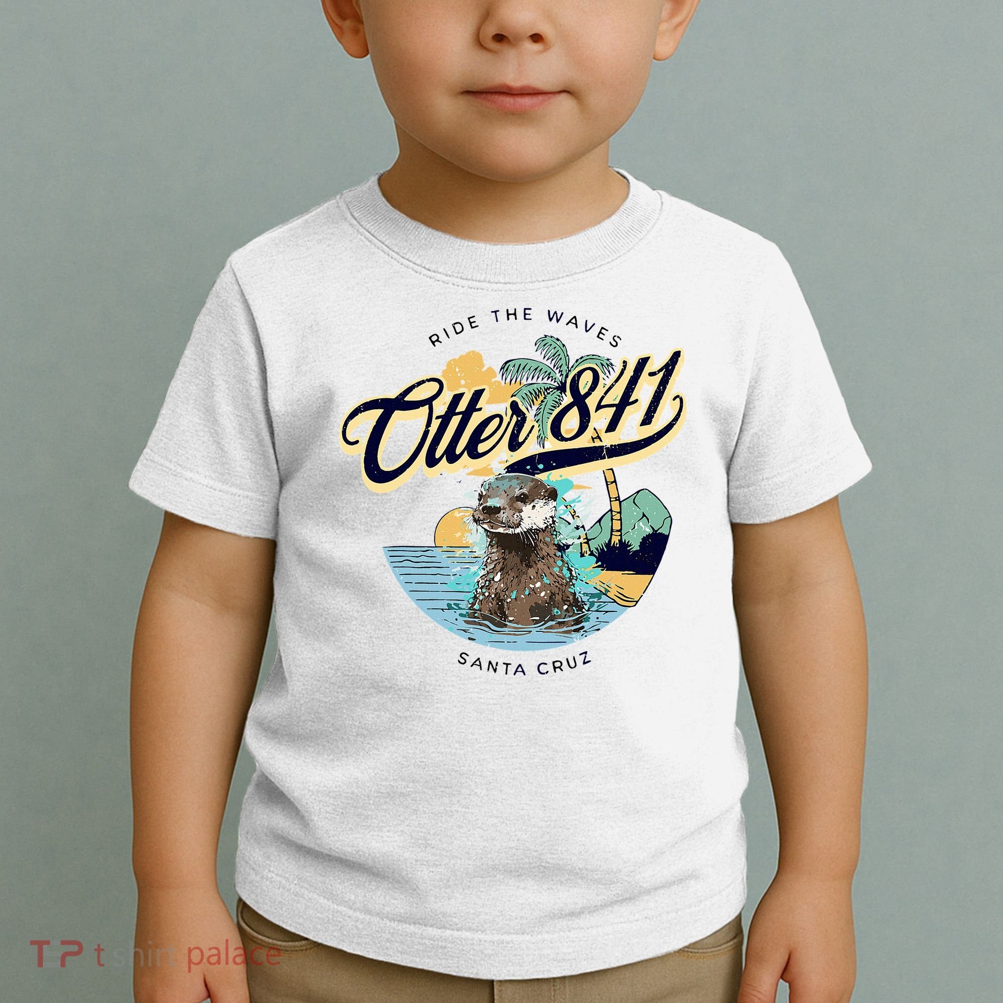 Otter 841 Surfing Otter 841 California Surf Board Otter 841 Toddler T-Shirt