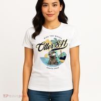 Otter 841 Surfing Otter 841 California Surf Board Otter 841 Women's T-Shirt thumb 4