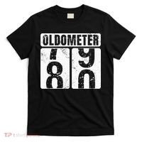 Oldometer 80 Vintage Funny 80th Birthday Gift Idea T-Shirt thumb 0
