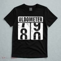 Oldometer 80 Vintage Funny 80th Birthday Gift Idea T-Shirt thumb 5