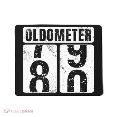 Oldometer 80 Vintage Funny 80th Birthday Gift Idea Mousepad
