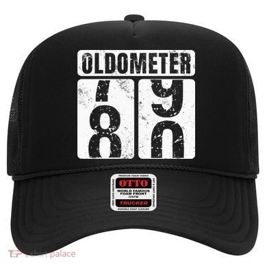 Oldometer 80 Vintage Funny 80th Birthday Gift Idea Hat