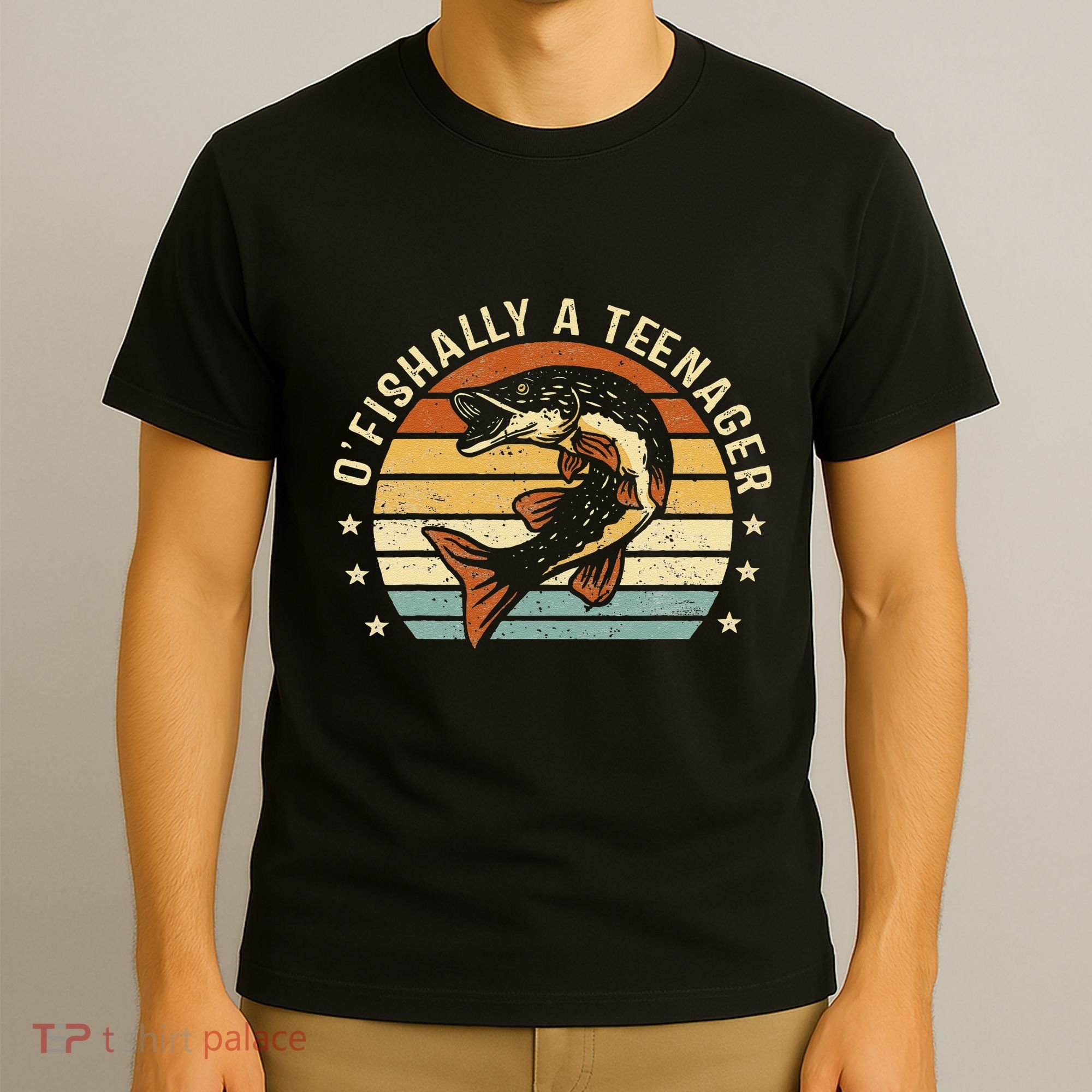 OFishally Anager 13th Birthday Fishing Fisherman Gifts T-Shirt