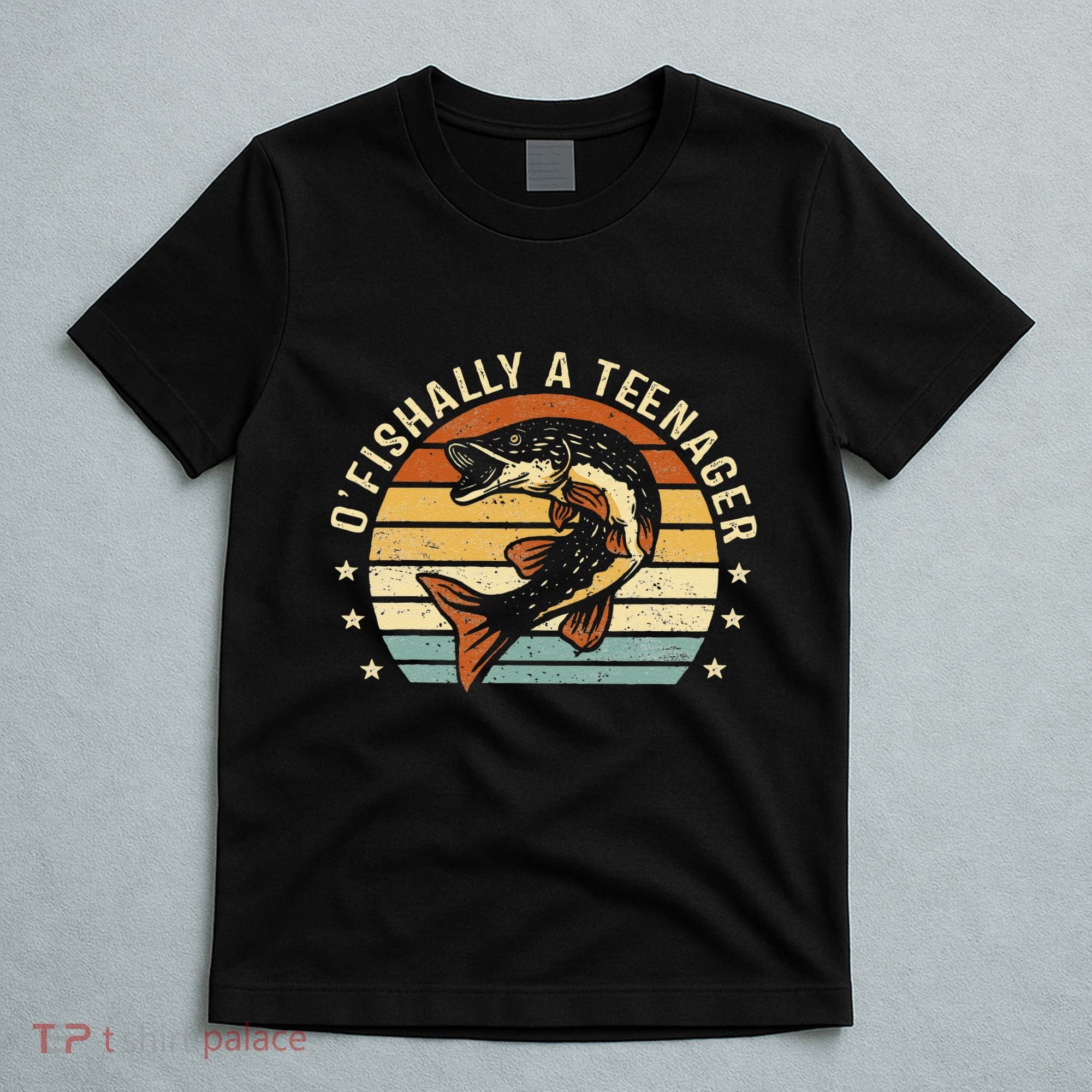 OFishally Anager 13th Birthday Fishing Fisherman Gifts T-Shirt