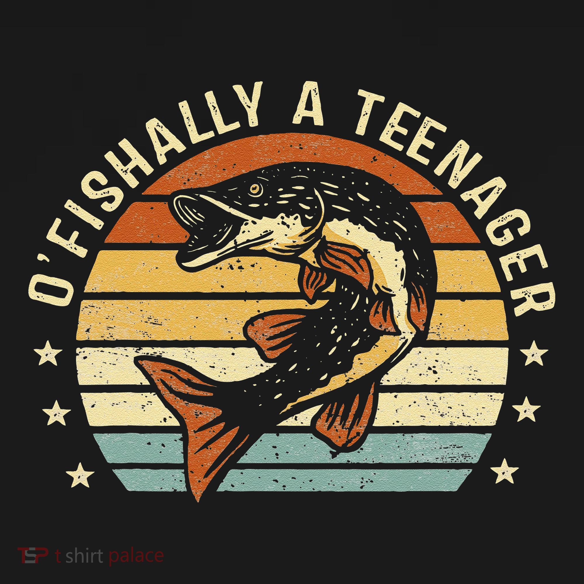 OFishally Anager 13th Birthday Fishing Fisherman Gifts T-Shirt