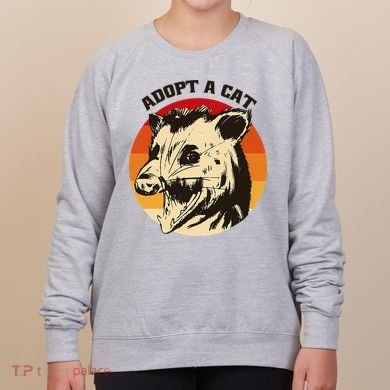 Opossum Adopt A Cat Vintage Funny Possum Women's Sweatshirt