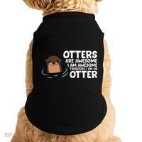 Otters Are Awesome IM Awesome Therefore I Am An Otter Doggie Tank thumb 0