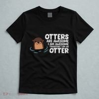 Otters Are Awesome IM Awesome Therefore I Am An Otter T-Shirt thumb 5