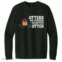 Otters Are Awesome IM Awesome Therefore I Am An Otter V.I.T. Fleece Crew Sweatshirt thumb 0