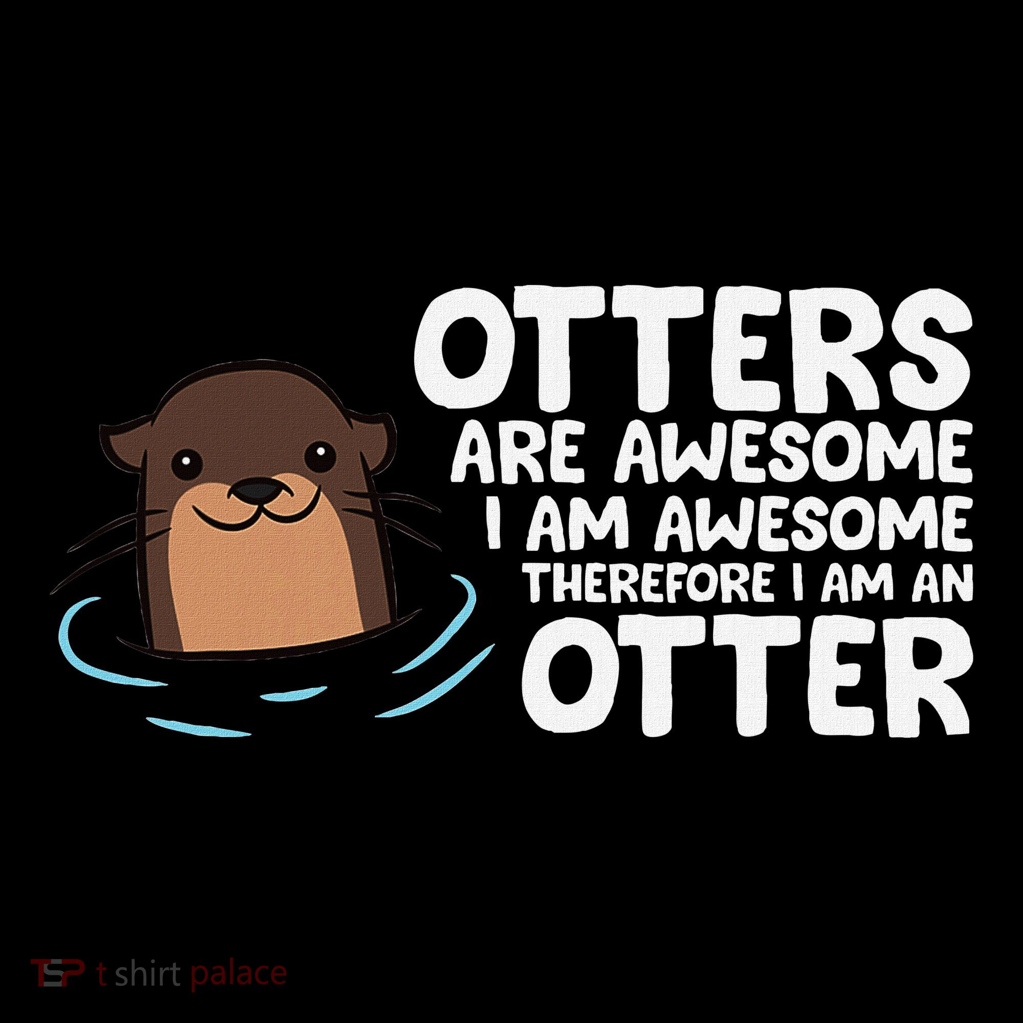 Otters Are Awesome IM Awesome Therefore I Am An Otter Women's Hoodie