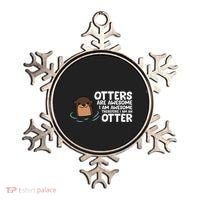 Otters Are Awesome IM Awesome Therefore I Am An Otter Ornament thumb 0