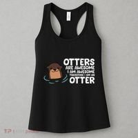 Otters Are Awesome IM Awesome Therefore I Am An Otter Women's Tank Top thumb 3