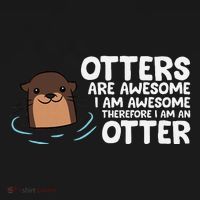 Otters Are Awesome IM Awesome Therefore I Am An Otter Women's Tank Top thumb 5