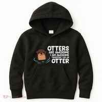 Otters Are Awesome IM Awesome Therefore I Am An Otter Kids Hoodie thumb 0