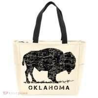 Oklahoma And American Buffalo Bison Tote Bag thumb 0