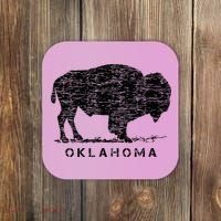 Oklahoma And American Buffalo Bison Coaster thumb 0