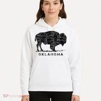 Oklahoma And American Buffalo Bison Hoodie thumb 5