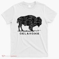 Oklahoma And American Buffalo Bison T-Shirt thumb 0