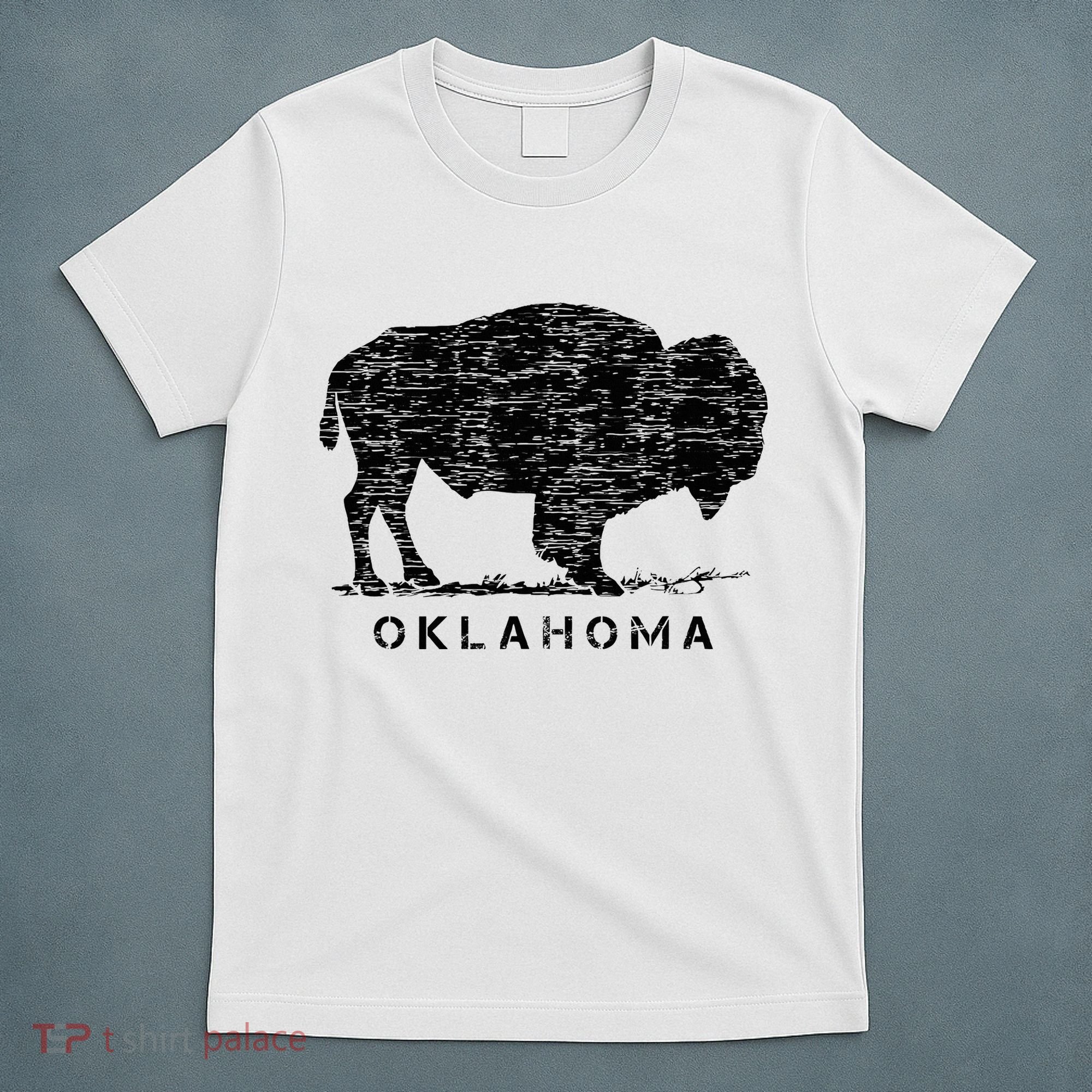 Oklahoma And American Buffalo Bison T-Shirt