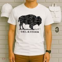 Oklahoma And American Buffalo Bison T-Shirt thumb 6