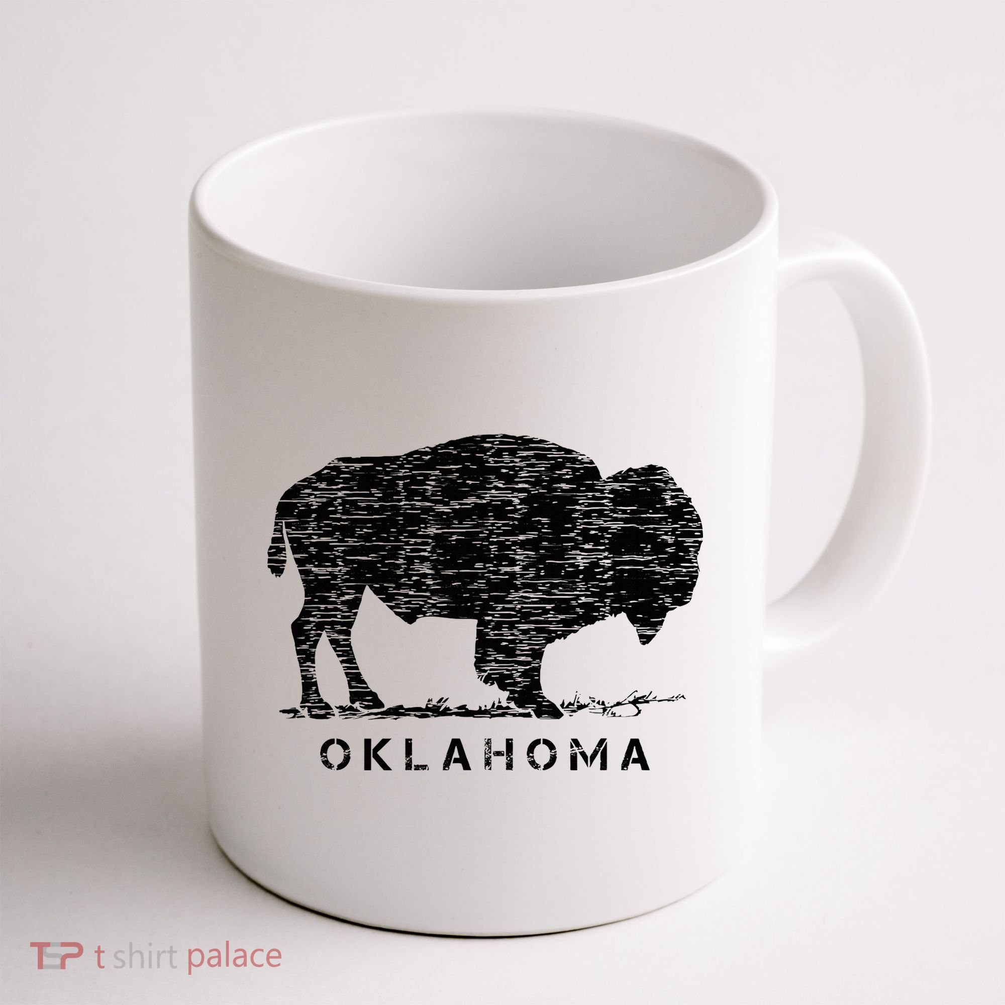 Oklahoma And American Buffalo Bison Coffee Mug