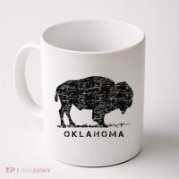 Oklahoma And American Buffalo Bison Coffee Mug thumb 0