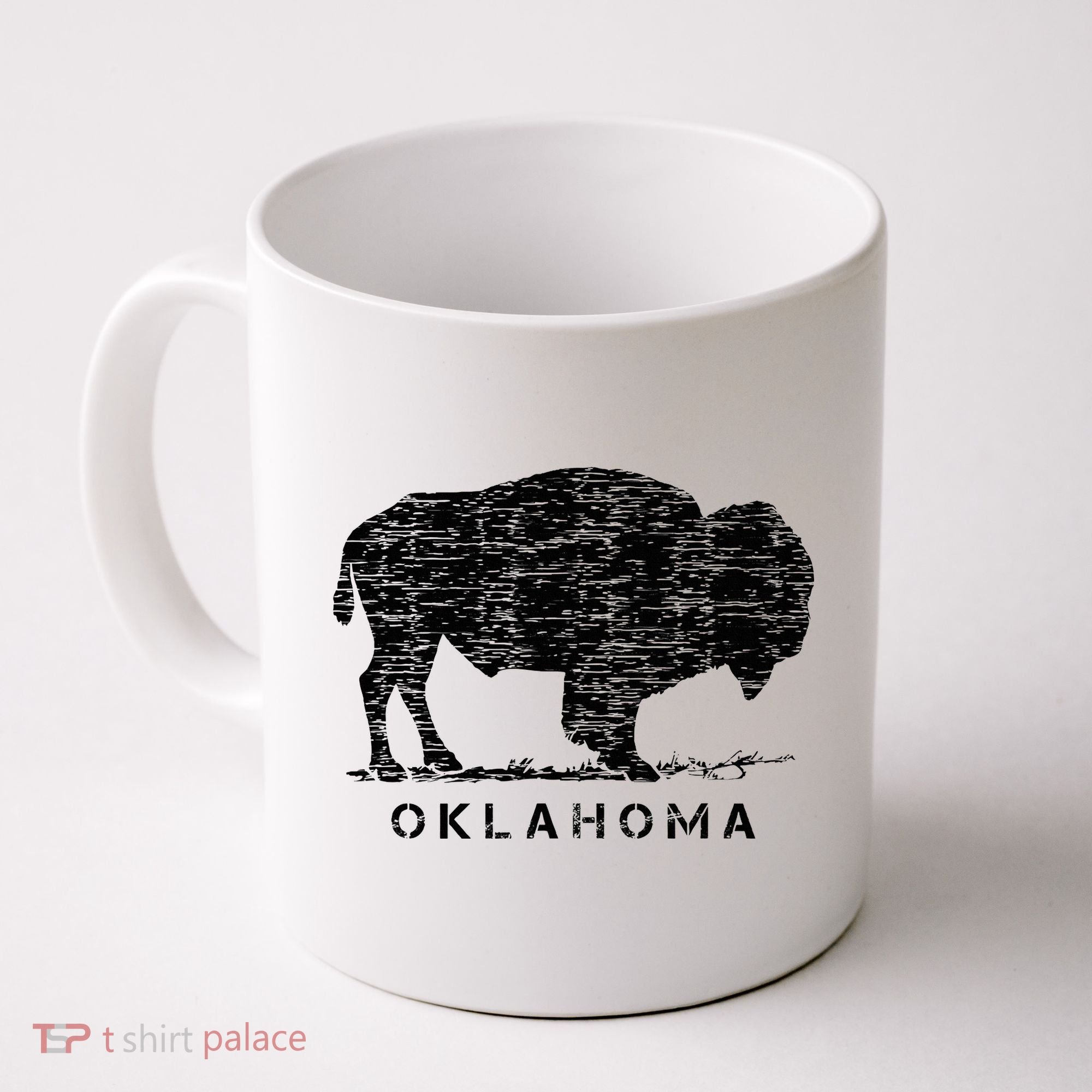 Oklahoma And American Buffalo Bison Coffee Mug