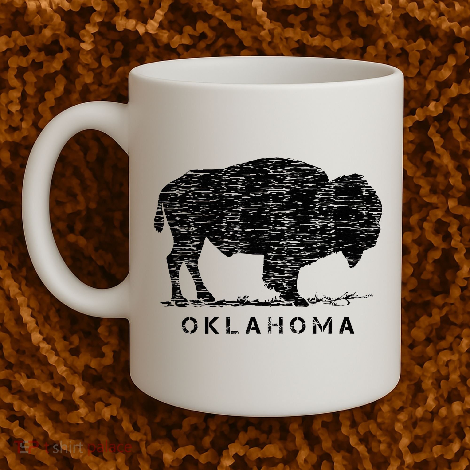 Oklahoma And American Buffalo Bison Coffee Mug
