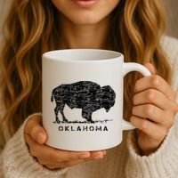 Oklahoma And American Buffalo Bison Coffee Mug thumb 3